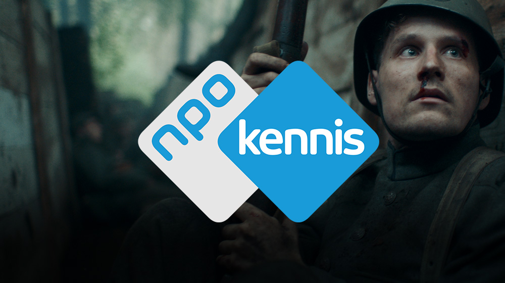 Soldaat in een loopgraaf